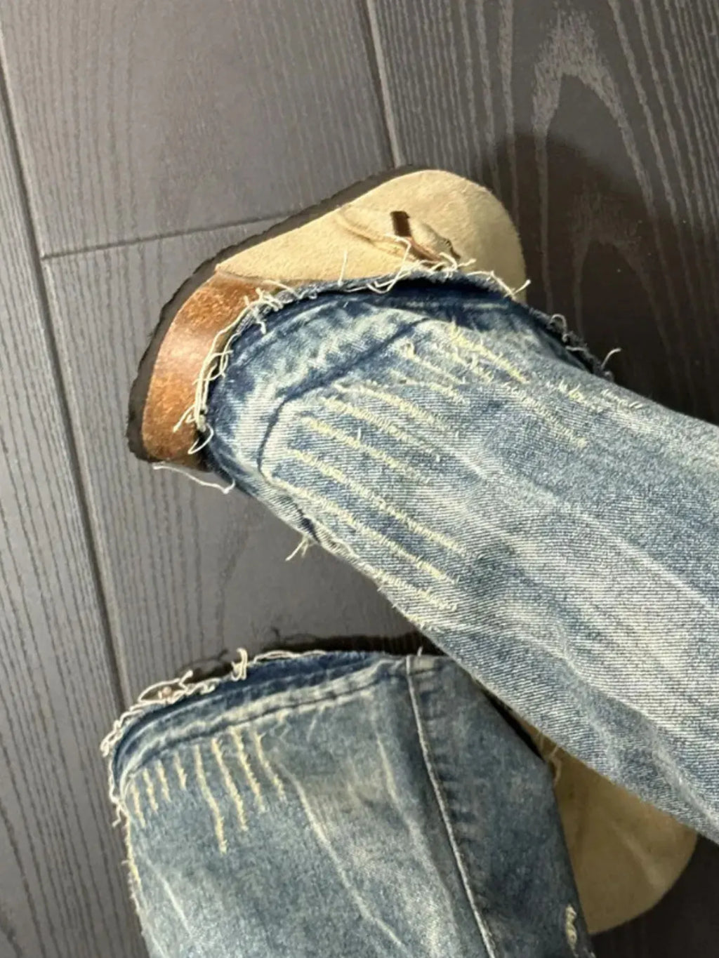 Men's Full Size Vintage Wash Relaxed Fit Jeans Plus Size