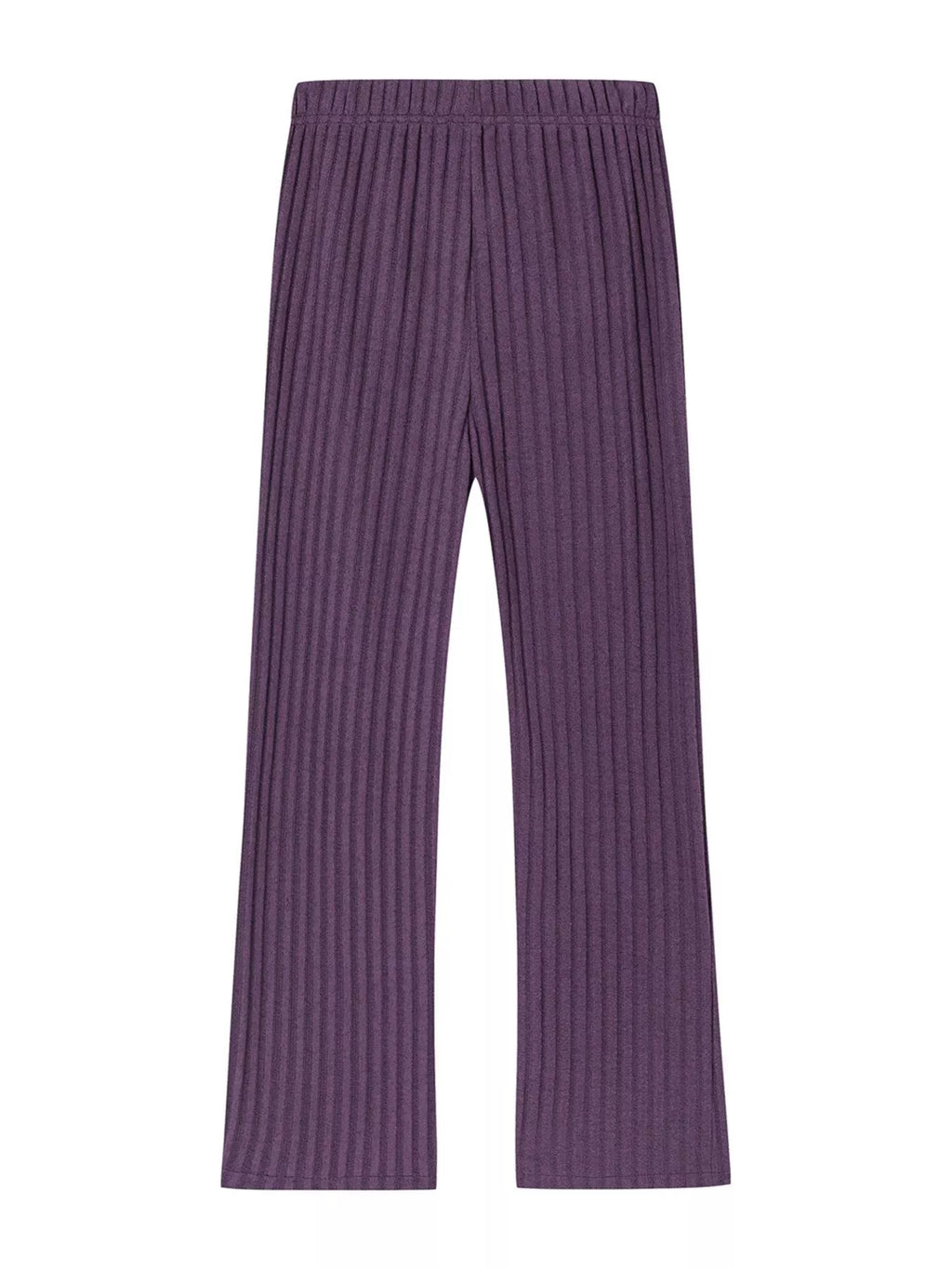 Ribbed Knit Top and Pants Set