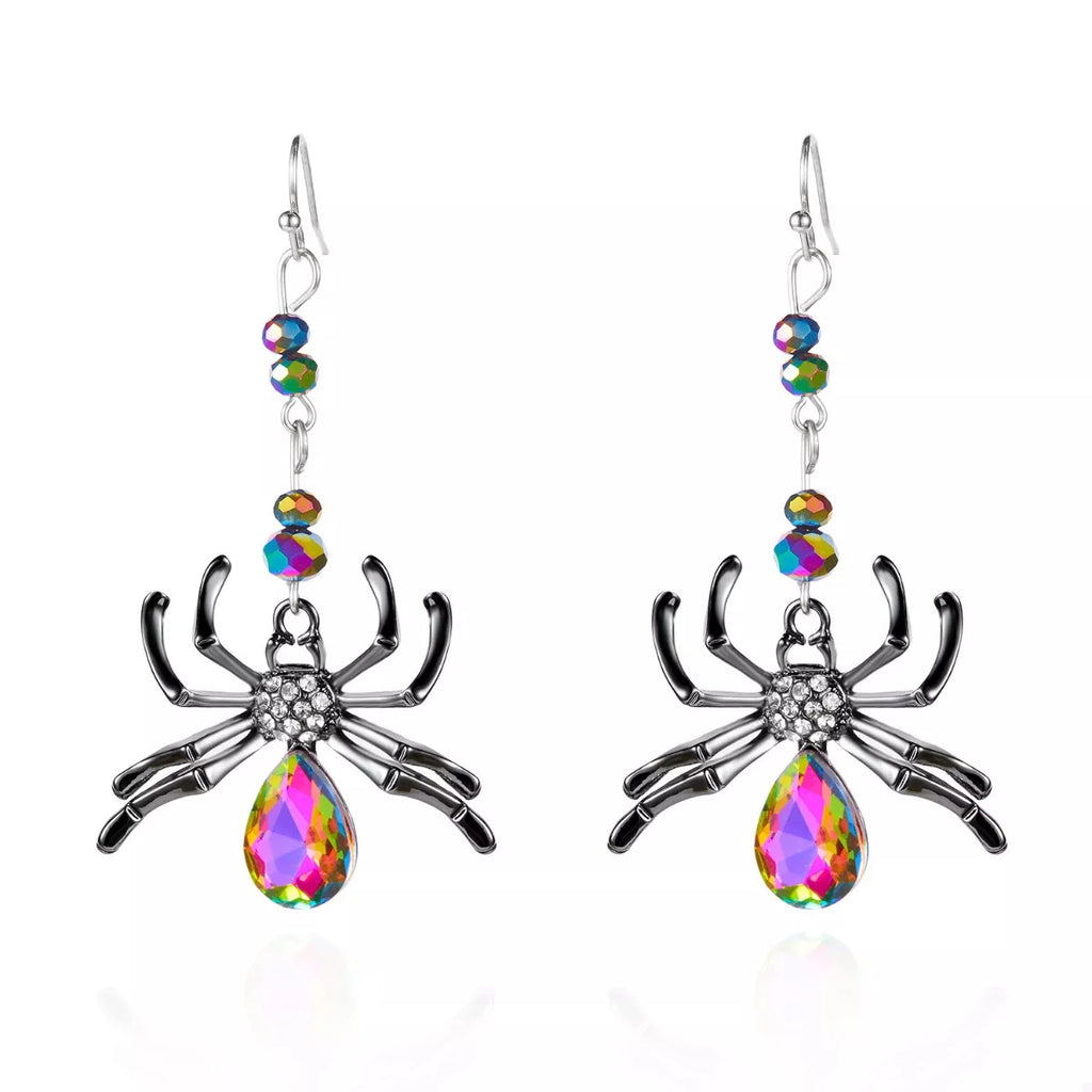 Halloween Spider Dangle Earrings