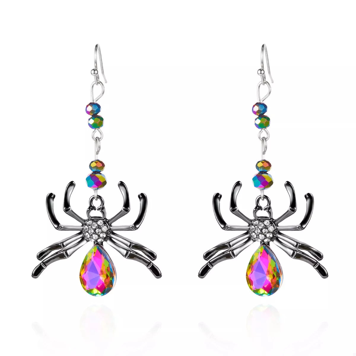 Halloween Spider Dangle Earrings
