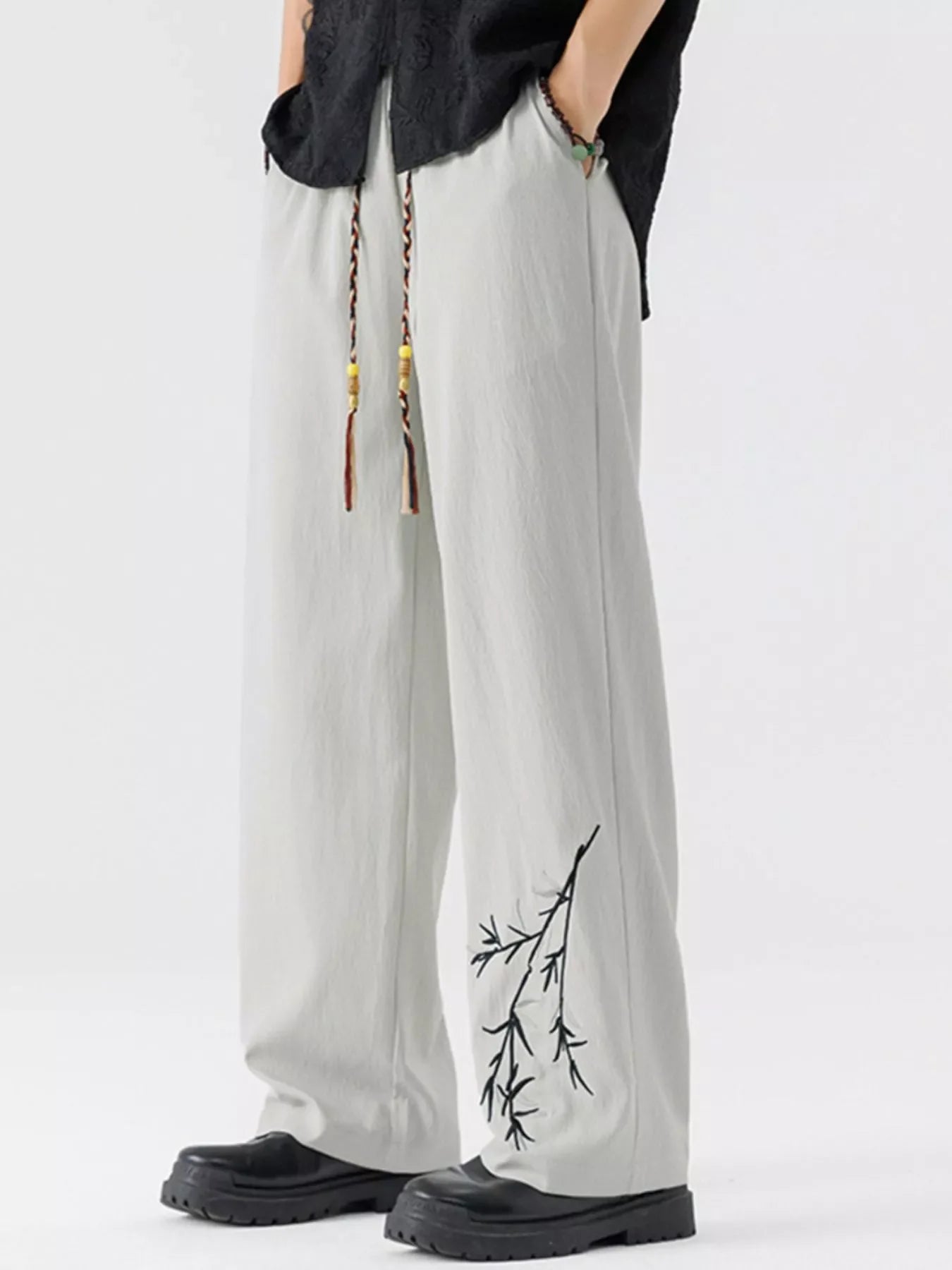 Men's Full Size Wide Leg Pants Plus Size