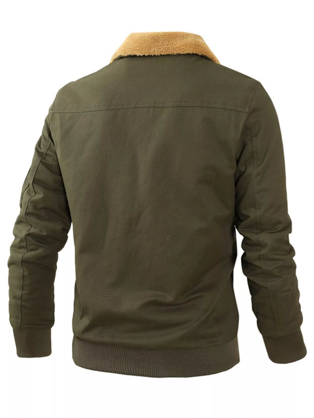 Men's Full Size Zip Up Bomber Jacket Plus Size
