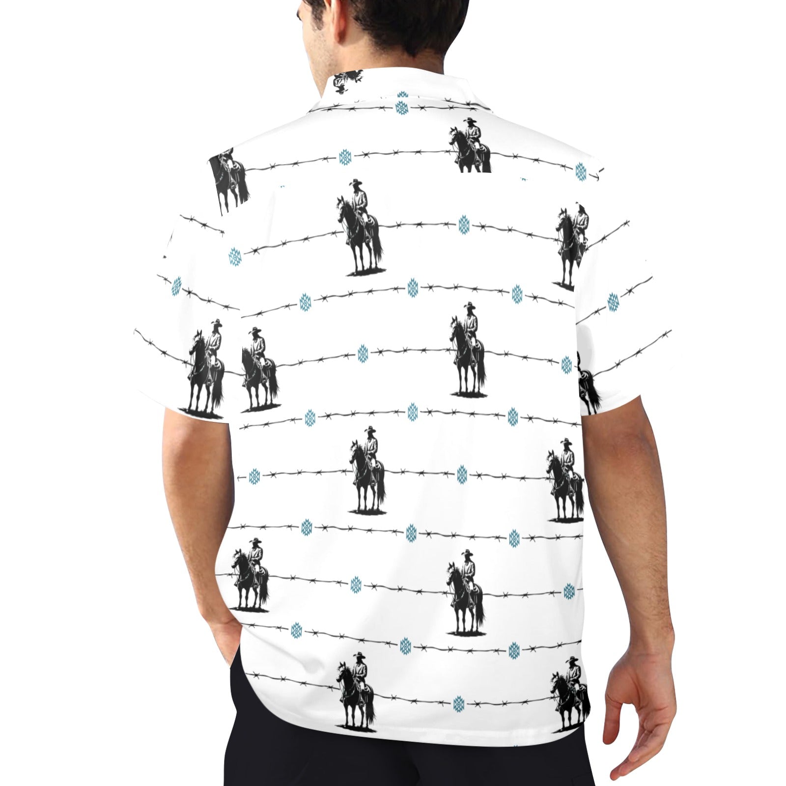 Baha Ranch Saddle Up Western Hawaiian Shirt Made in America