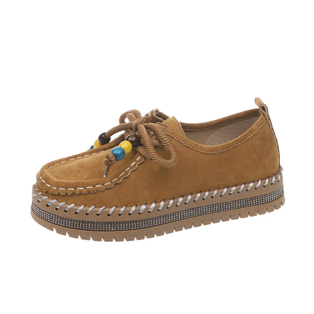 Round Toe Platform Loafers