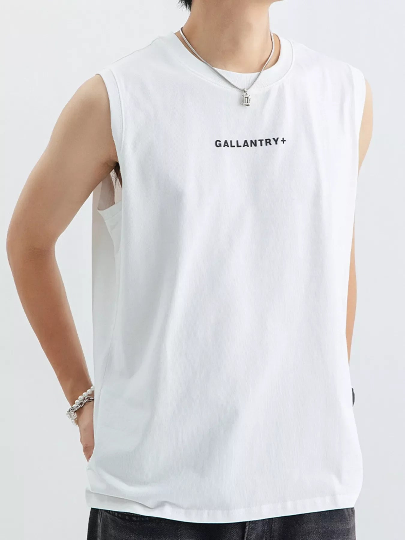 Men's Plus Size Round Neck Tank