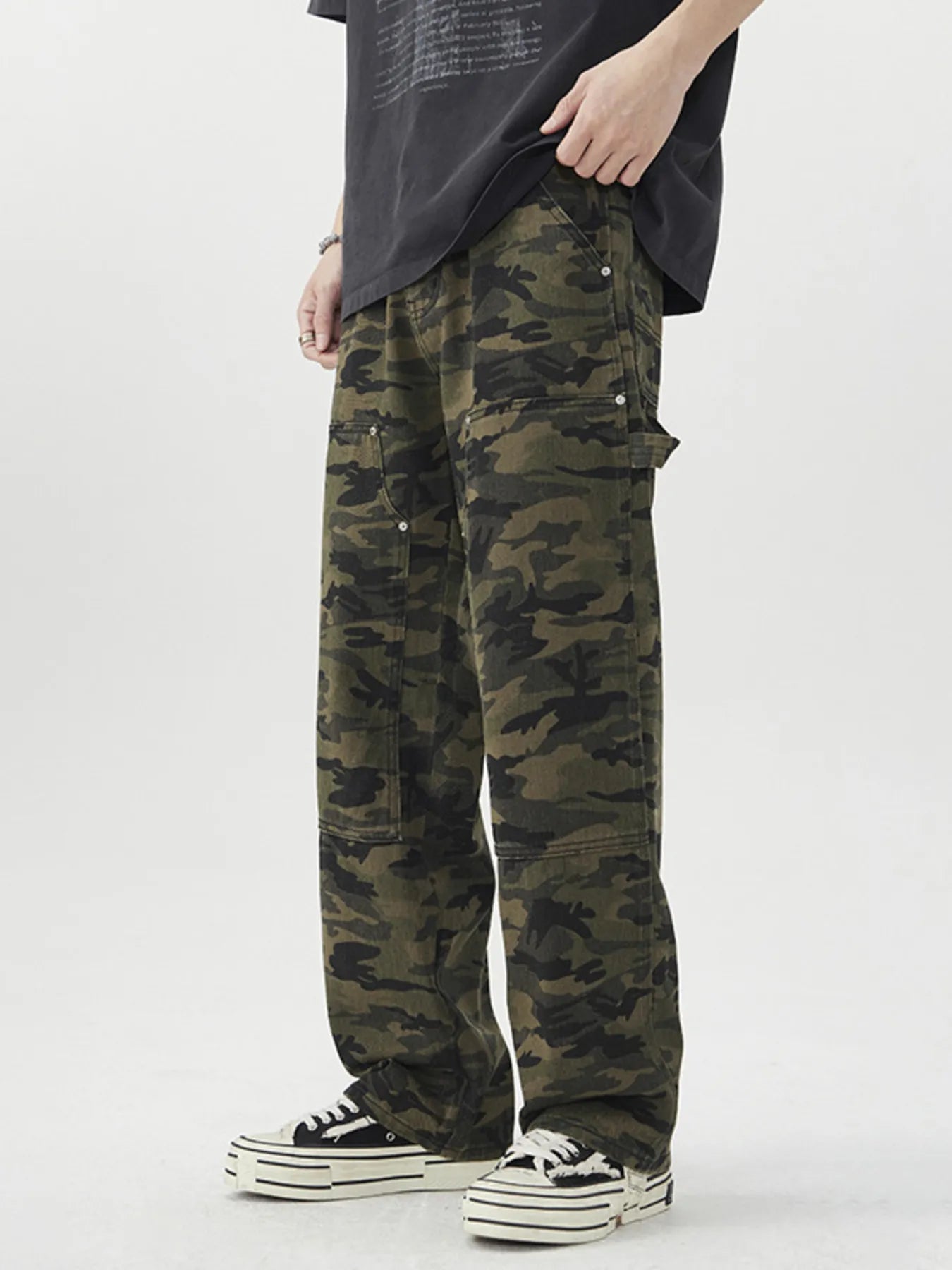 Men's Camouflage Loose Fit Jeans