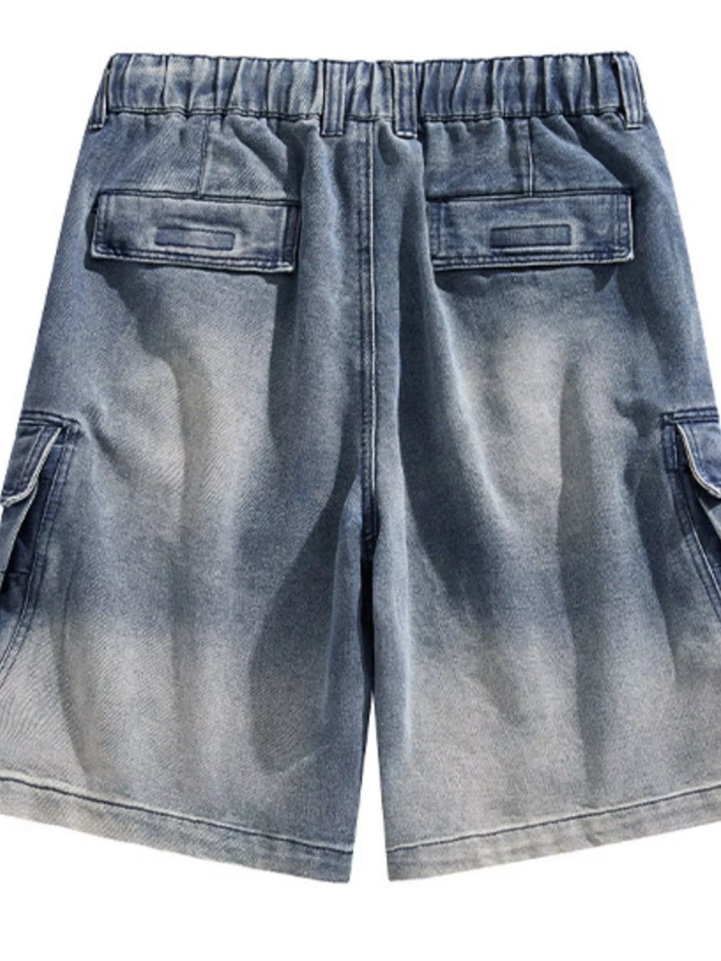 Men's Vintage Wash Cargo Demin Shorts