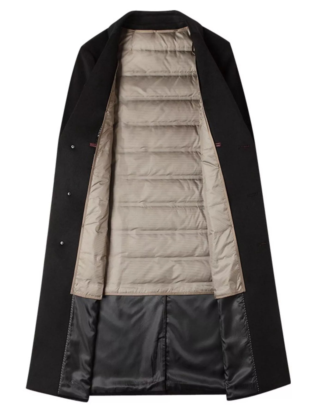 Men's Classic Button Up Overcoat