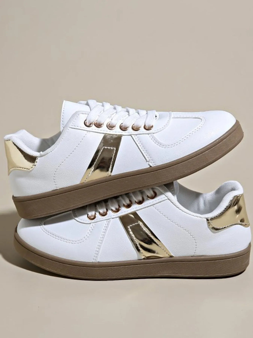 Stripe Lace Up Sneakers