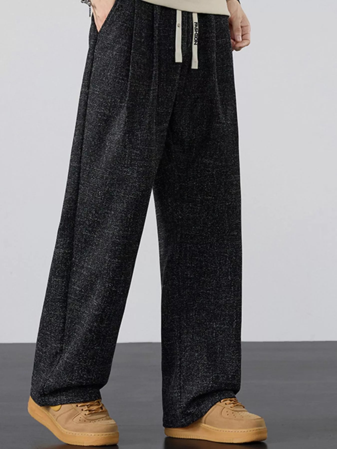 Men's Plus Size Casual Wide Leg Pants