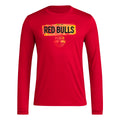 adidas Mens Long Sleeve Pre-Game T-Shirt Team Power Red/New York Red Bulls XX-Large