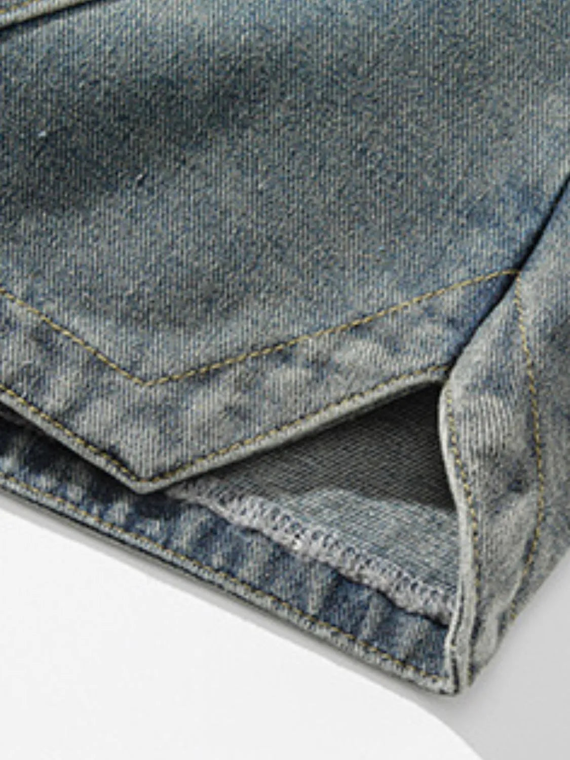 Men's Plus Size Drawstring Denim Shorts
