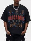 Men's Dog Graphic Oversized Round Neck T-Shirt