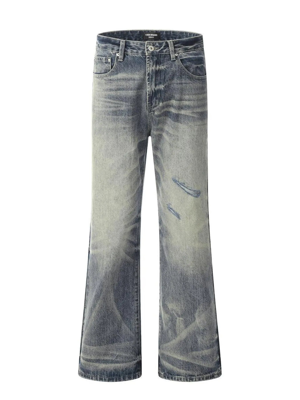 Men's Distressed Flare Jeans