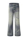 Men's Distressed Flare Jeans