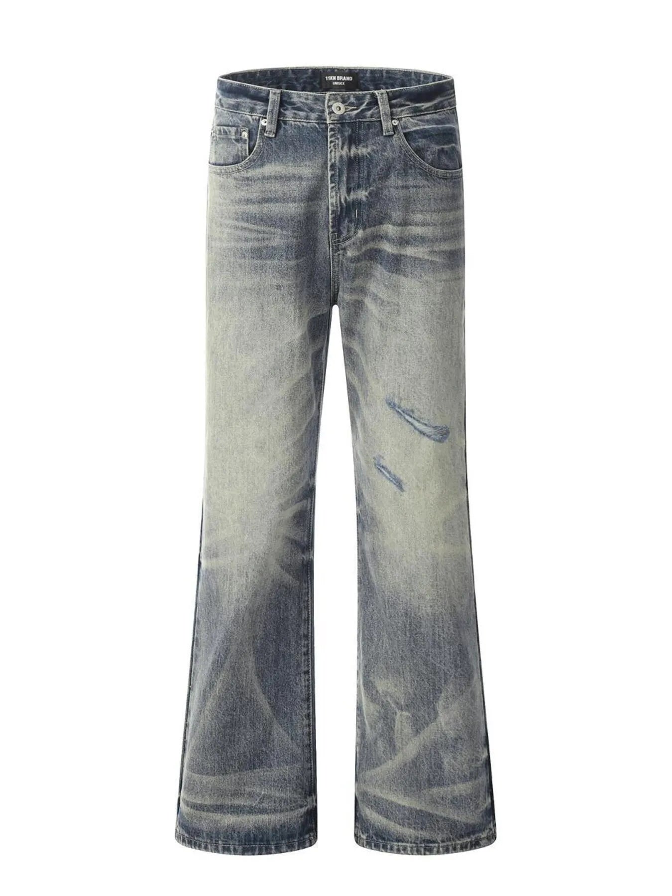 Men's Distressed Flare Jeans
