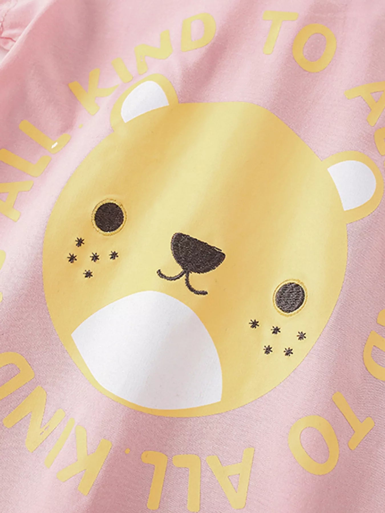 Children's Cartoon Bear Short Sleeve T-Shirt