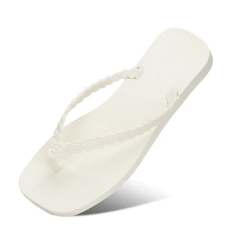 Braided Strap Beach Toe Post Slippers