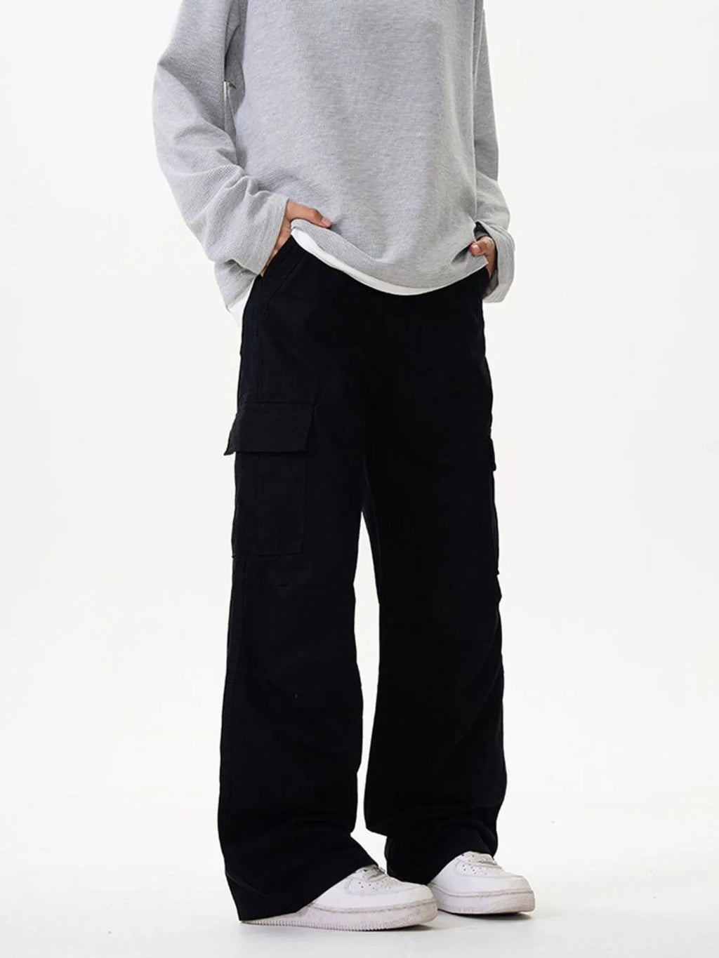 Men's Wide Leg Cargo Pants