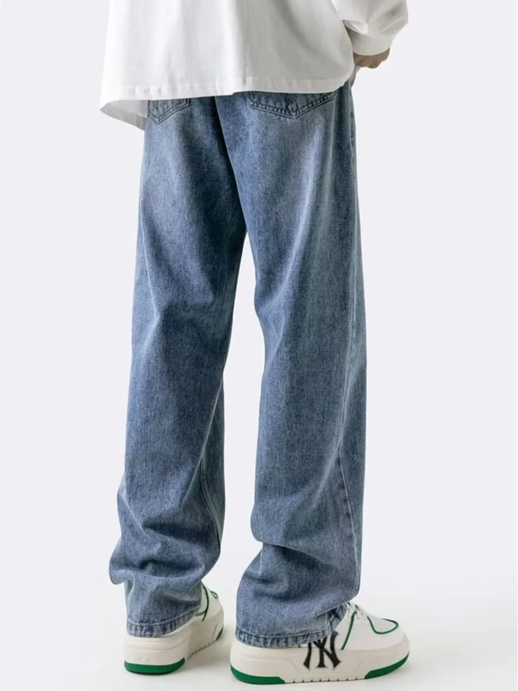 Men's Plus Size Wide Leg Relaxed Fit Jeans