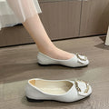 Square Toe Flat Slip-Ons