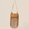 Fame Suede Fringe Crossbody Bag