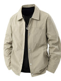 Men's Plus Size Lightweight Snap-Down Jacket