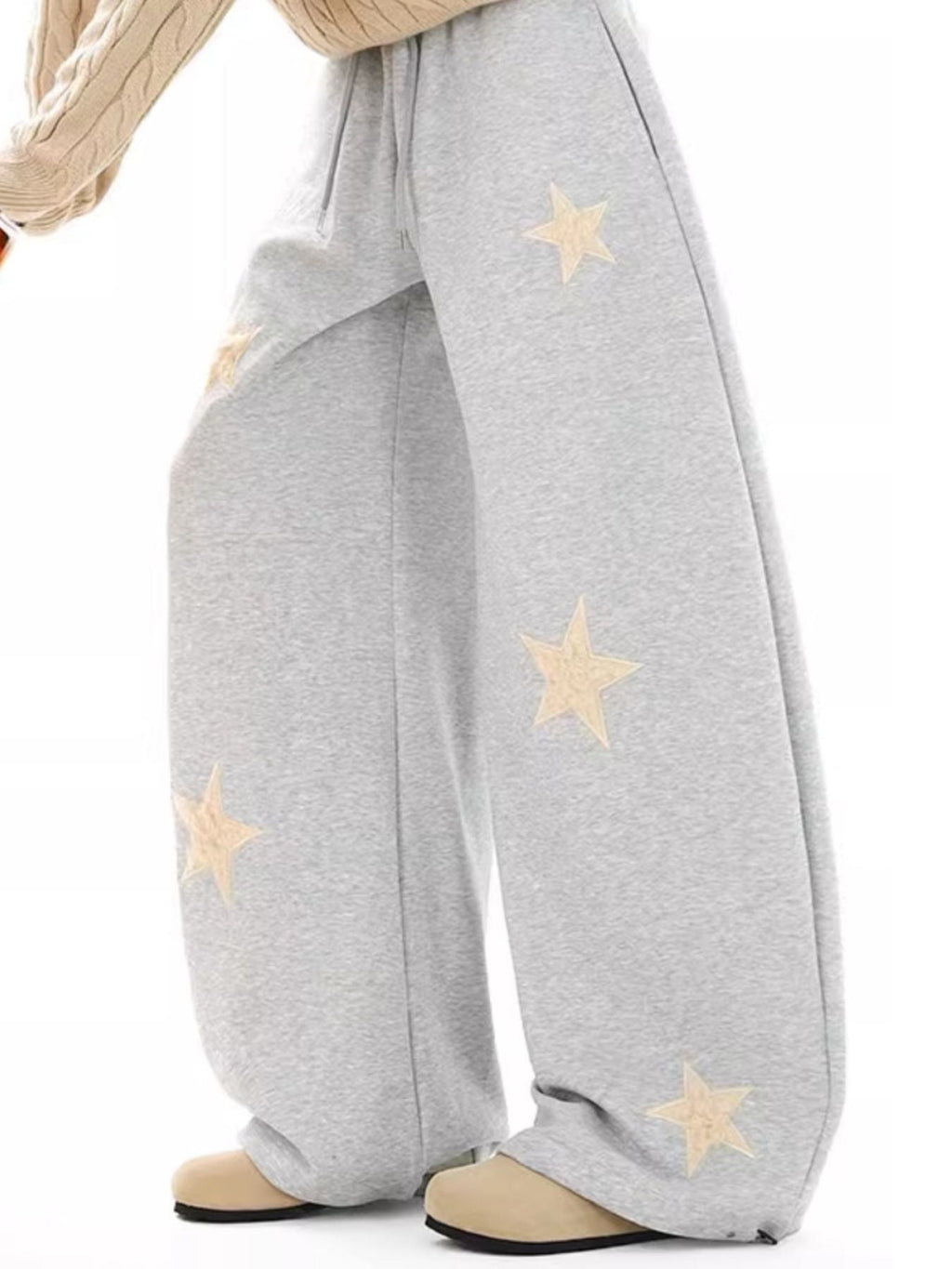 Men's Star Wide Leg Sweatpants
