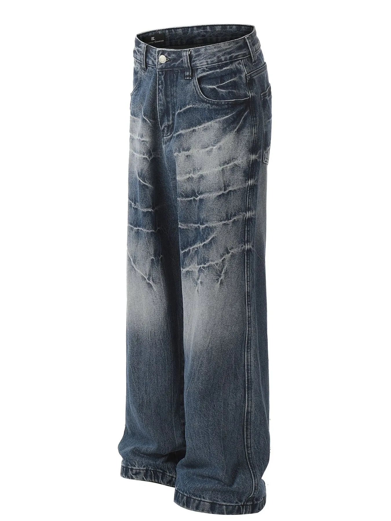 Men's Loose Fit Vintage Wash Jeans