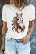 Western Aztec Horse Graphic Tee