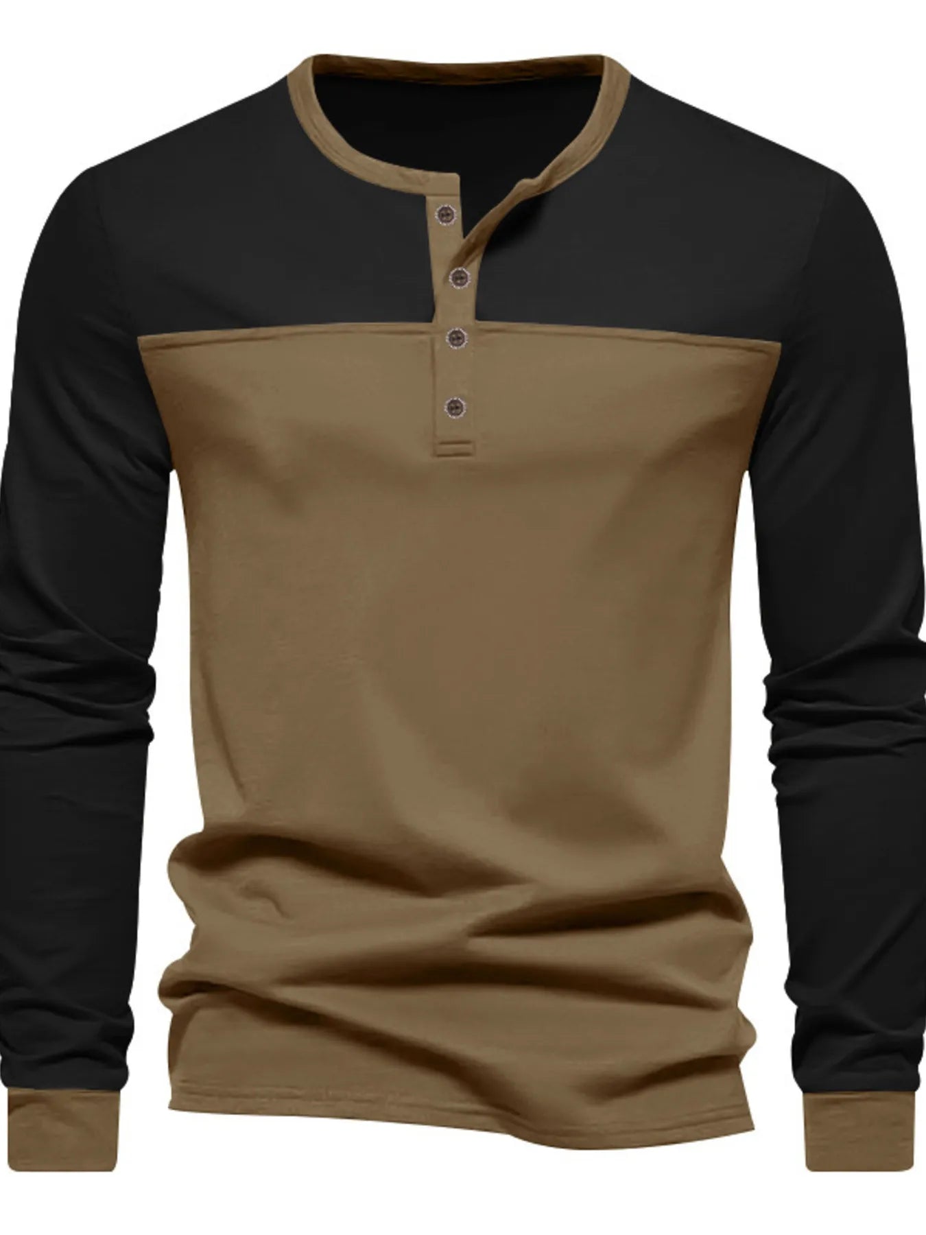 Men's Full Size Button Detail Short Sleeve Top Plus Size