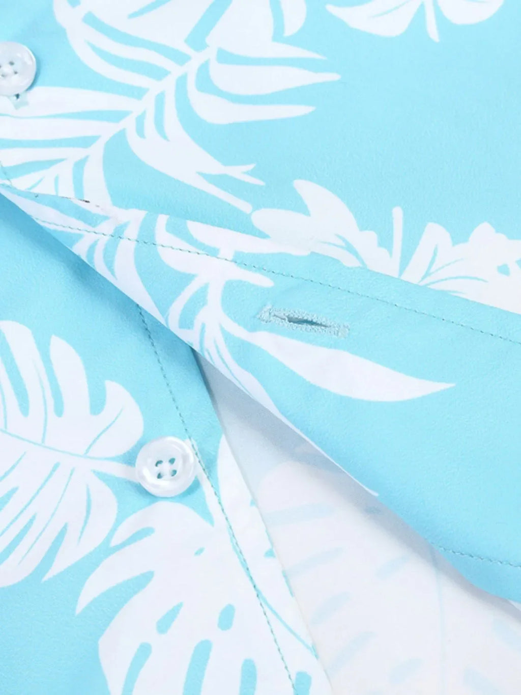 Men's Hawaiian Print Short Sleeve Button Down Shirt