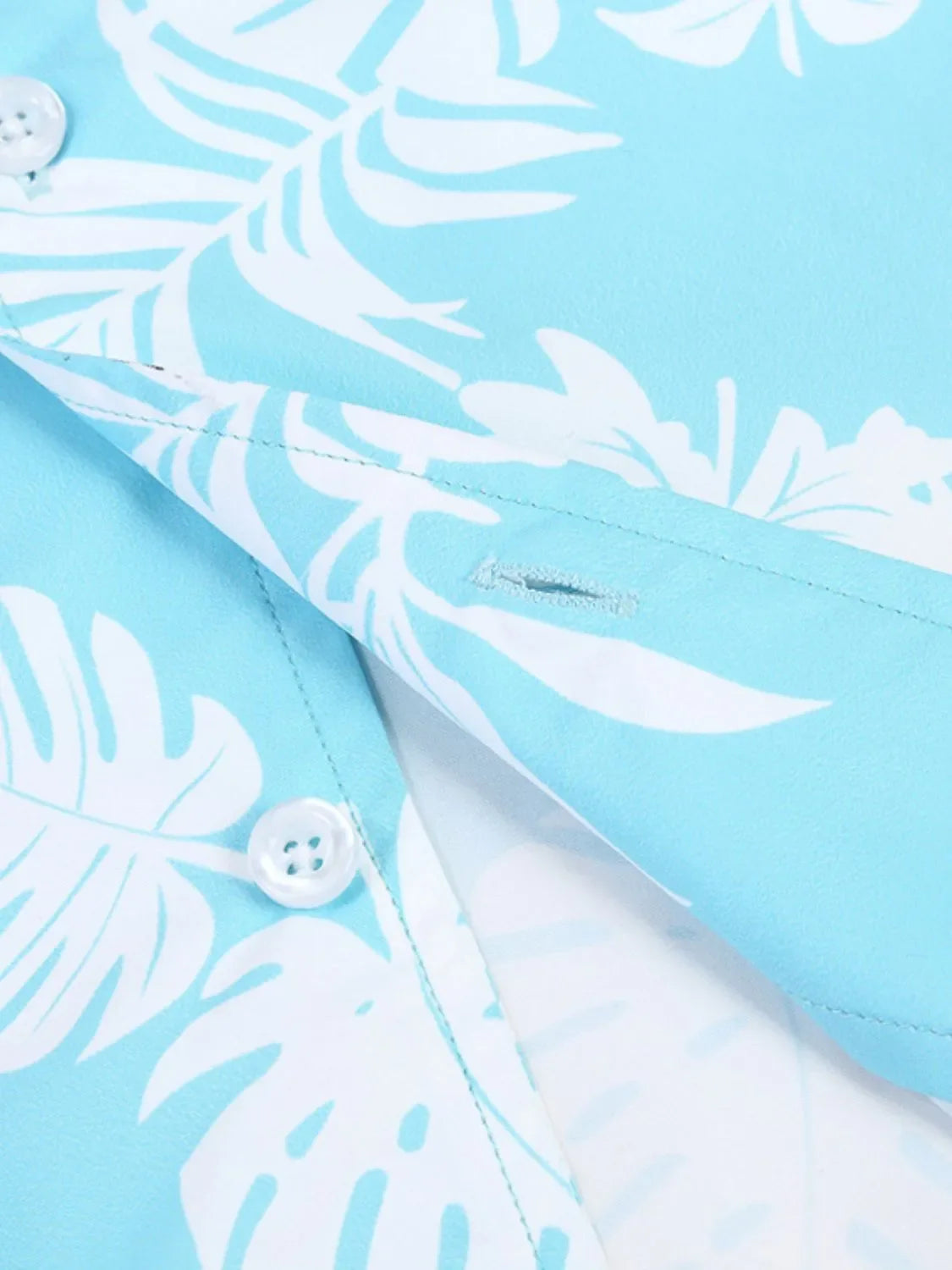 Men's Hawaiian Print Short Sleeve Button Down Shirt