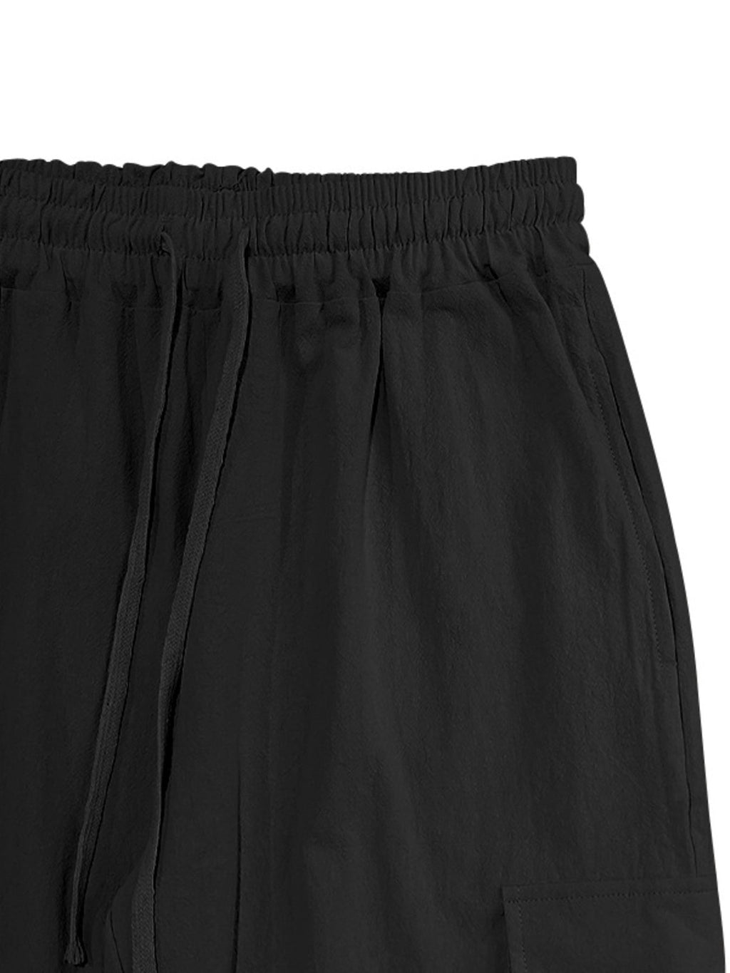 Men's Full Size Casual Cargo Pants with Drawstring Waist Plus Size