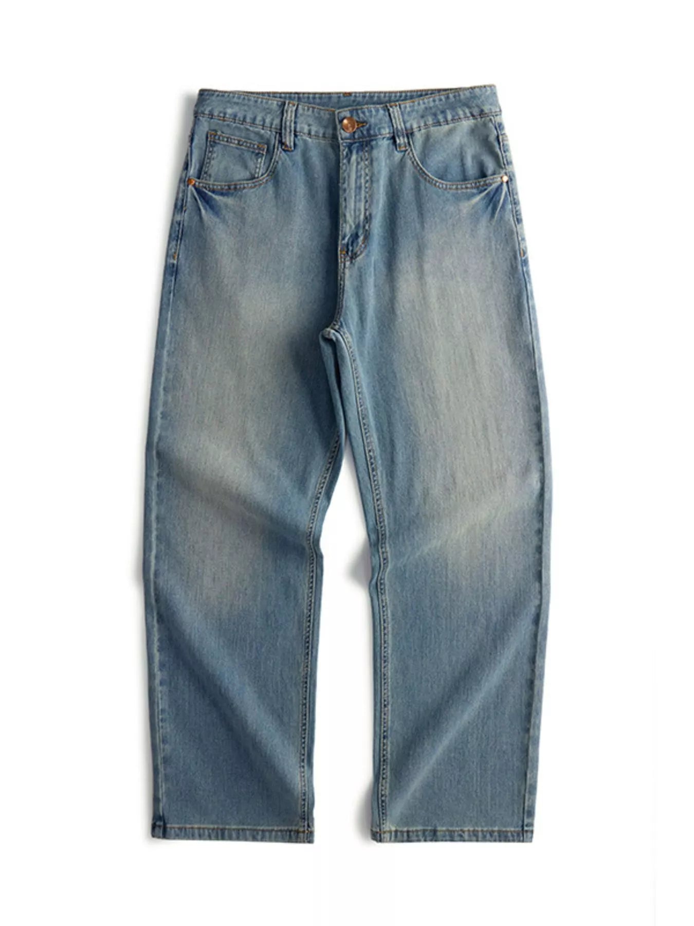 Men's Vintage Wash Loose Fit Jeans