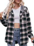 Oversized Plaid Button Up Shacket