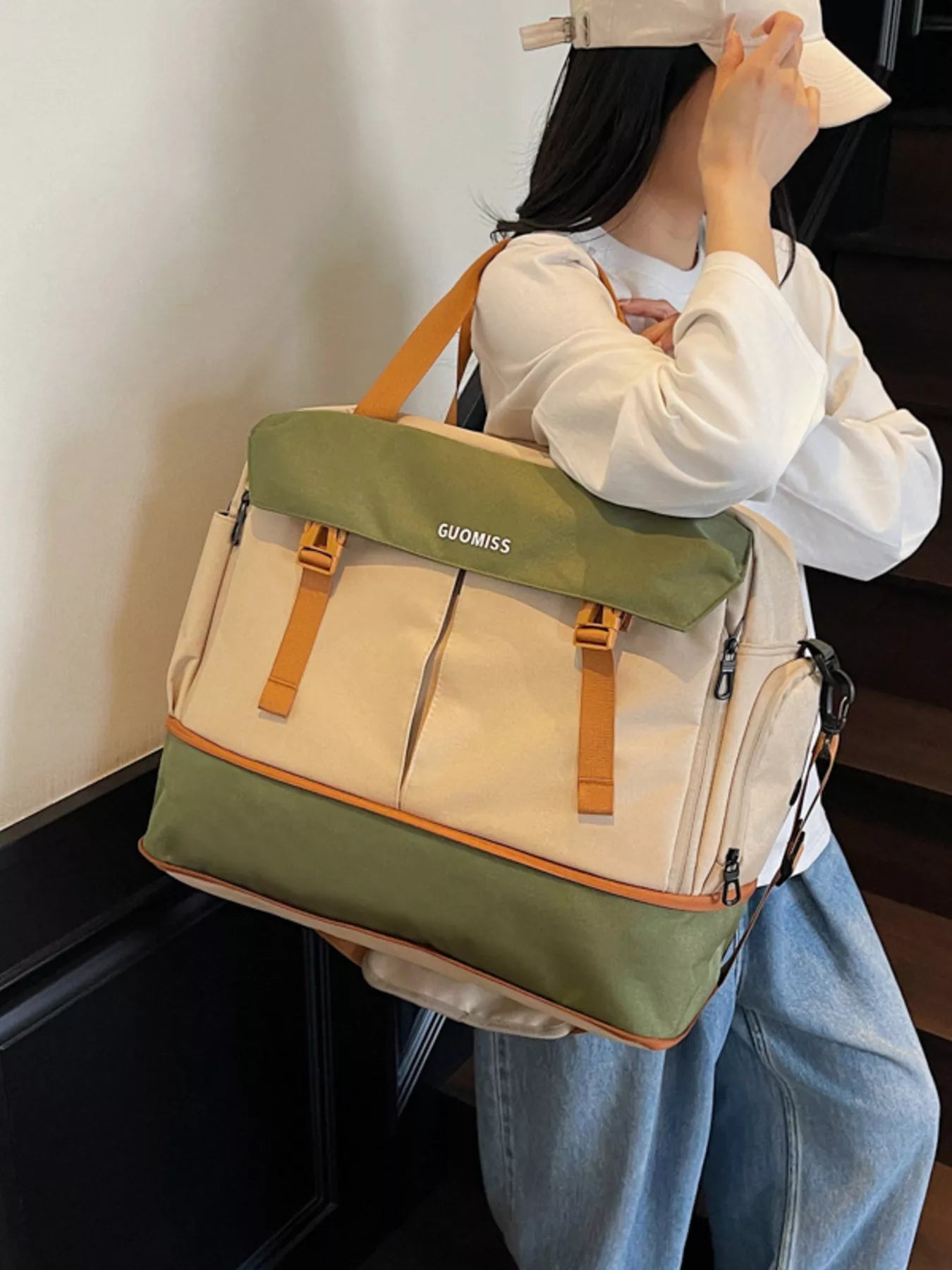 Color Block Travel Bag