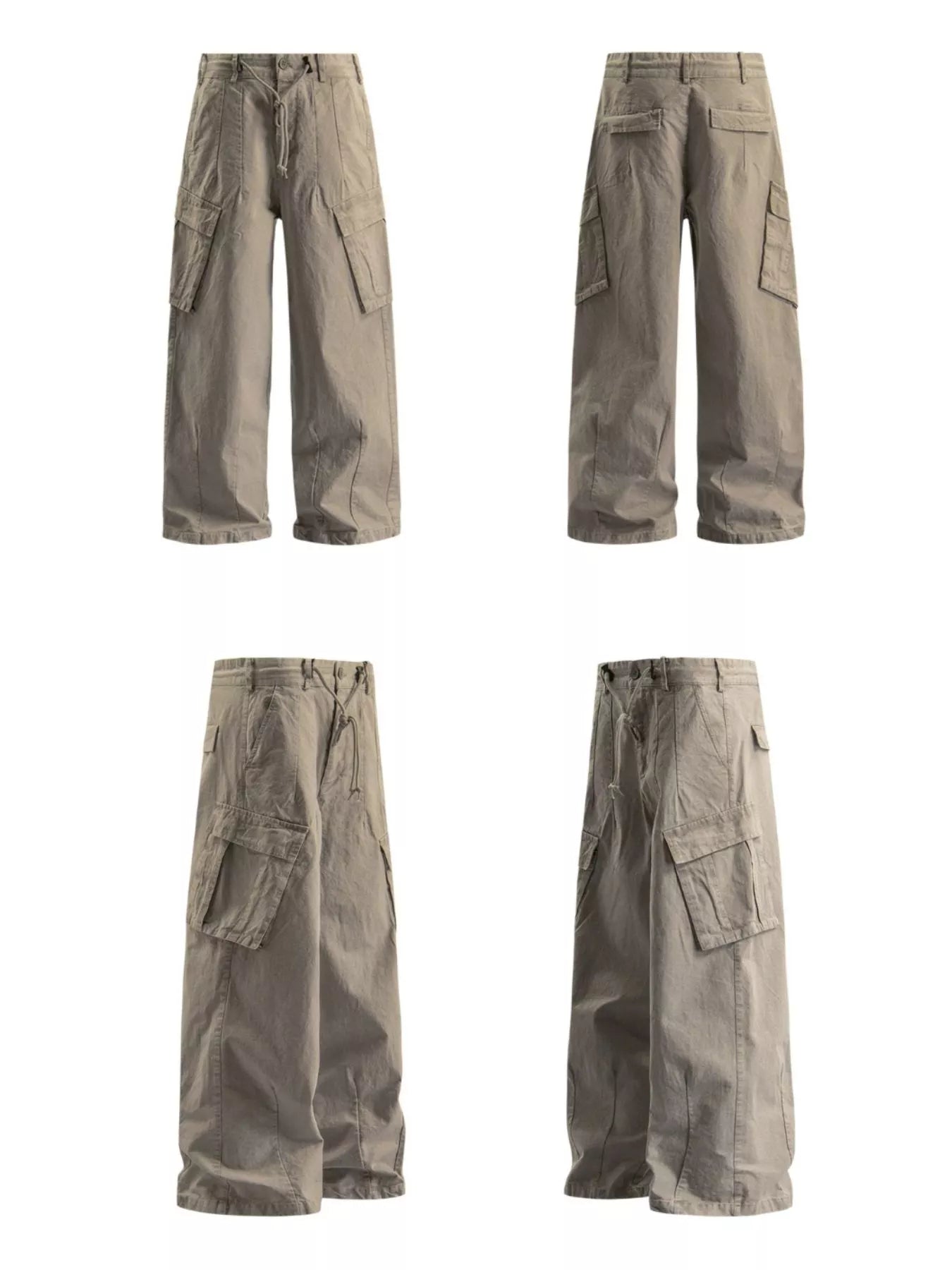 Men's Wide-Leg Cargo Pants