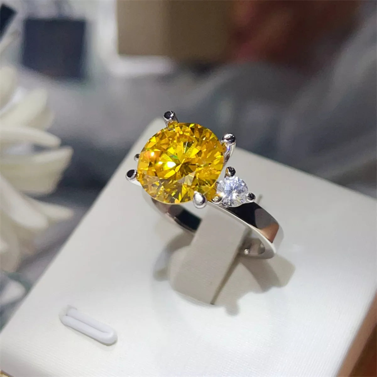 5 Carat Moissanite 925 Sterling Silver Ring