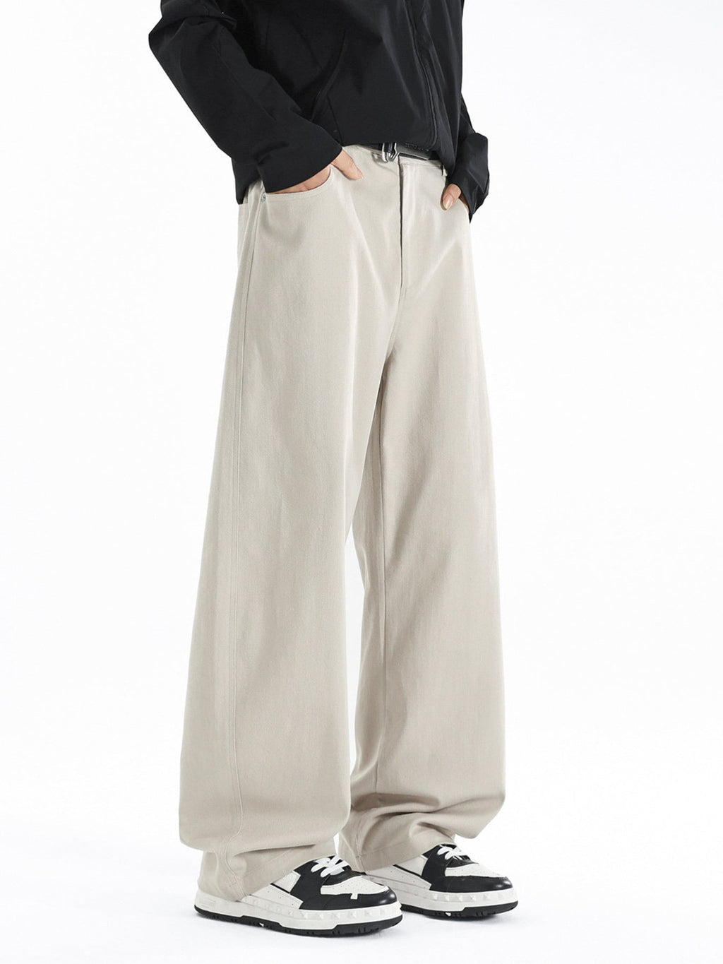 Men's Plus Size Wide Leg Casual Pants