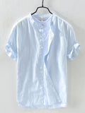 Men's Full Size Button Up Short Sleeve Shirt Plus Size