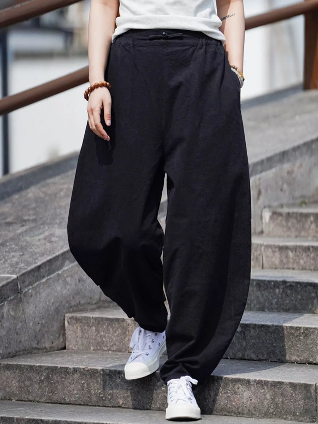 Men's Plus Size Wide Leg Pants