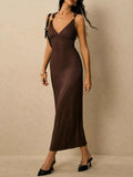 Sleeveless Ribbed Knit Midi Dress