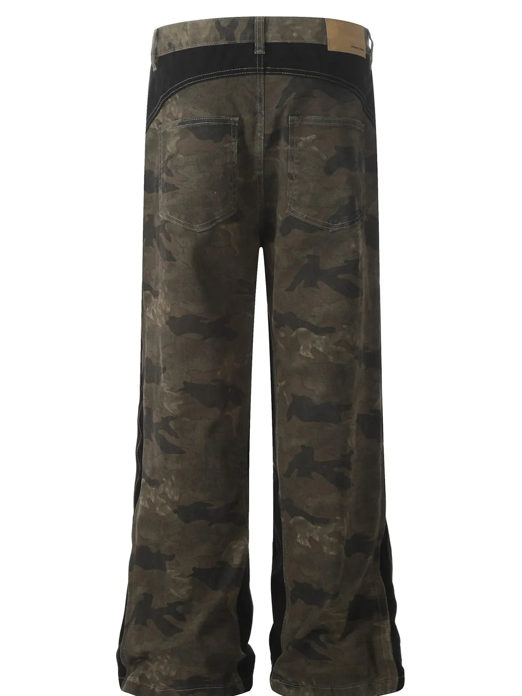 Men's Camo Wide Leg Denim Jeans