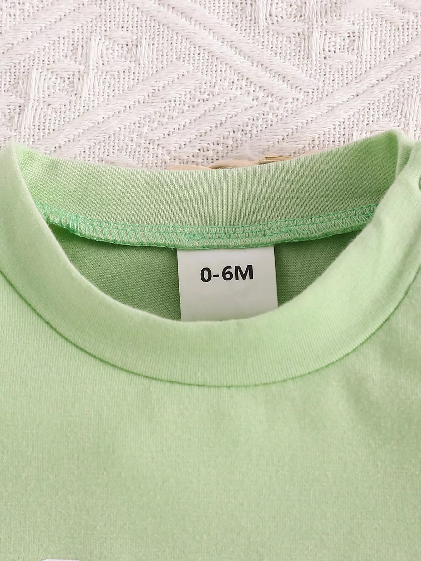 Children's Letter Round Neck Tee and Shorts Set