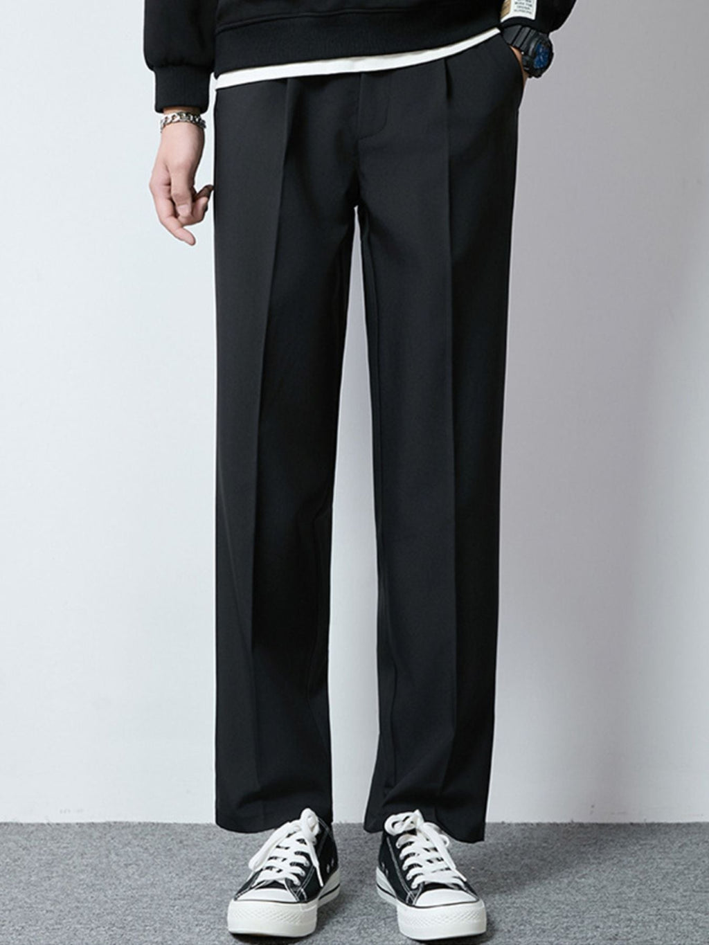 Men's Plus Size Wide Leg Casual Pants