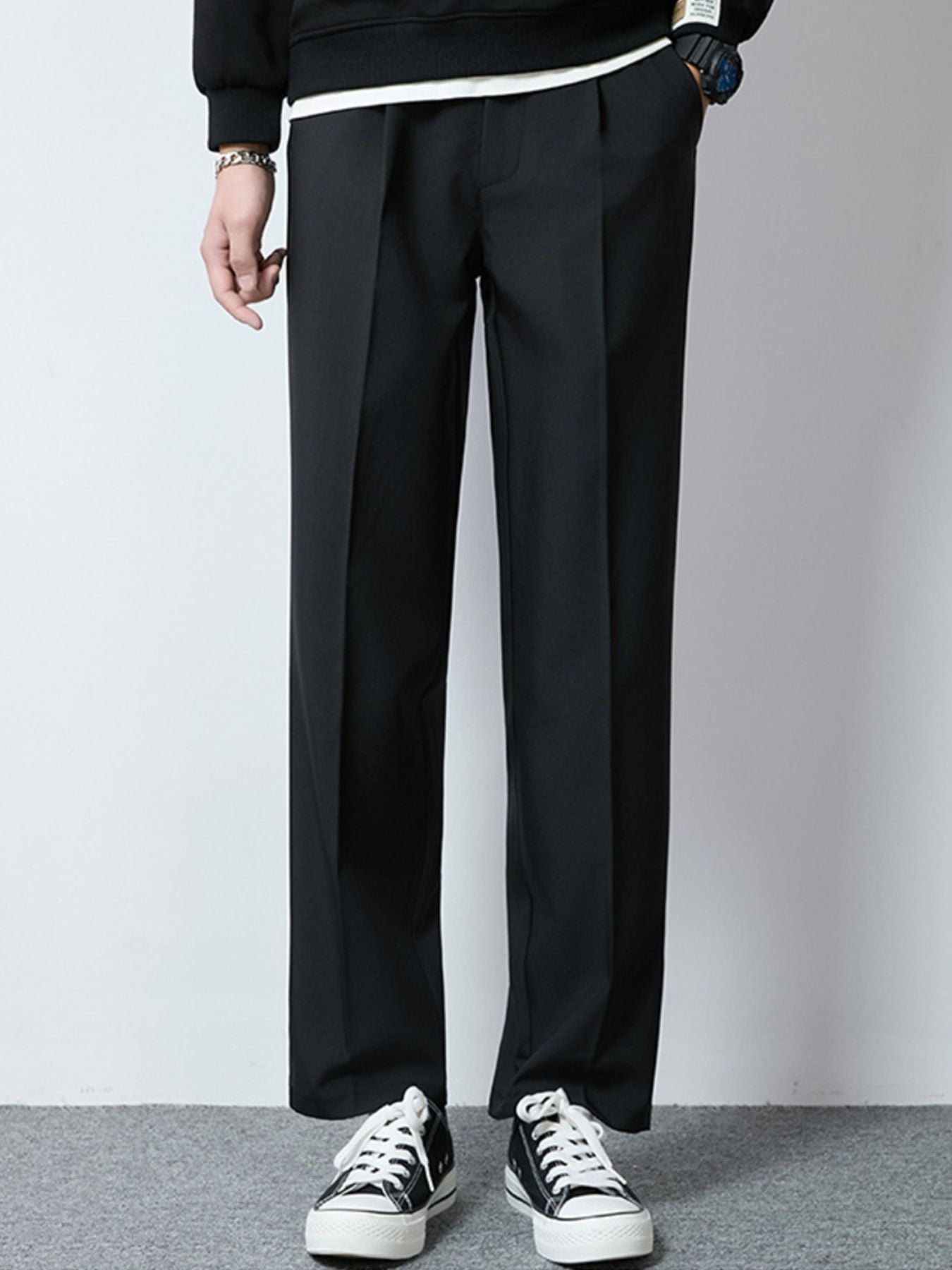 Men's Plus Size Wide Leg Casual Pants