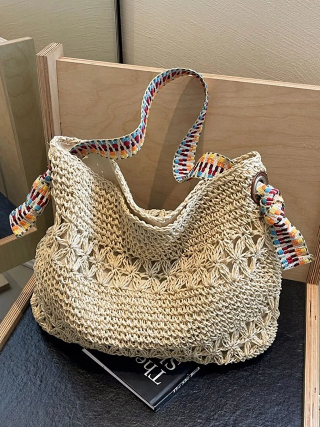 Woven Straw Shoulder Bag