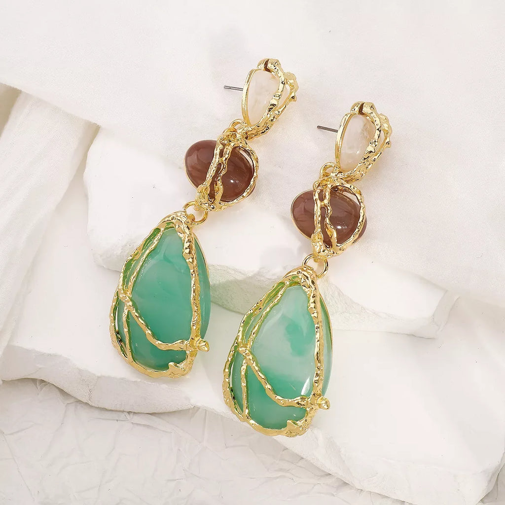 18K Gold-Plated Teardrop Earrings