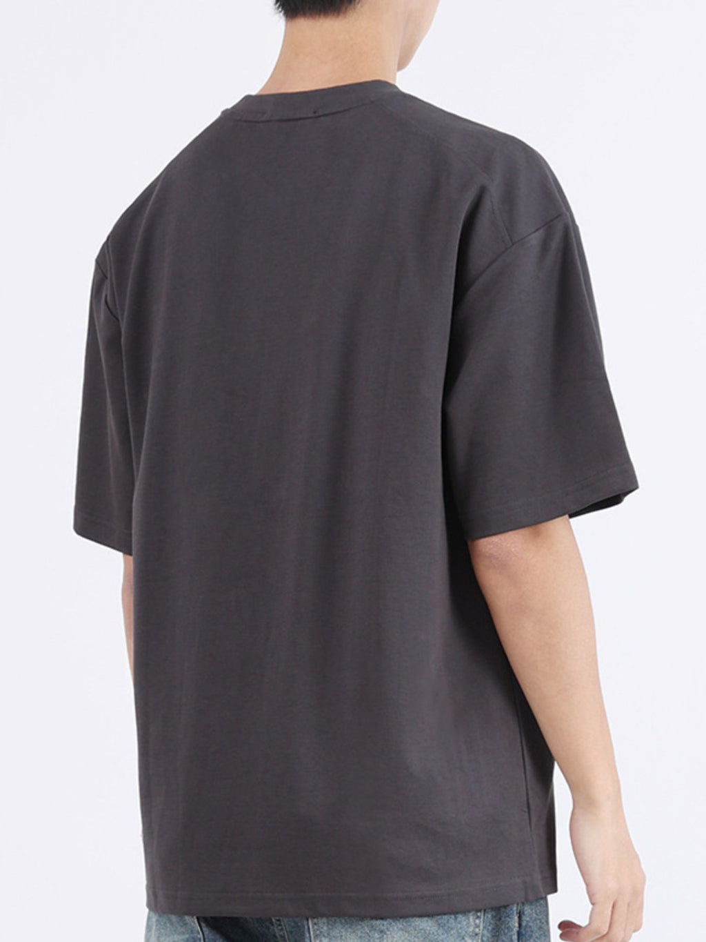 Men's Plus Size Round Neck Half Sleeve T-Shirt